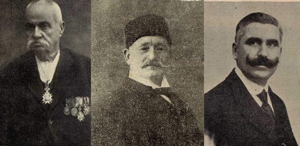 Димитрије Мита Теокаревић, Коста Илић Мумџија и Милан Поповић